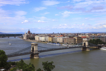 Fototapeta premium Ungheria,Budapest, il Danubio.