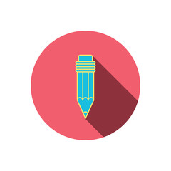 Pencil icon. Drawing tool sign.