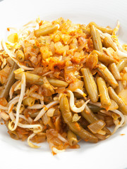 Indonesian cuisine - beans with soya sauce