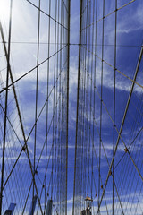 Obraz premium Views of the Brooklyn Bridge.