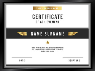 Vector Certificate Template with Premium Minimal Design