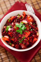 Tomato and beetroot salad