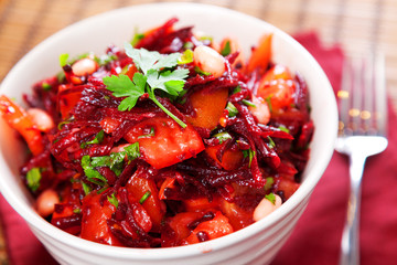 Tomato and beetroot salad