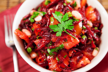 Tomato and beetroot salad