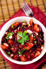 Tomato and beetroot salad