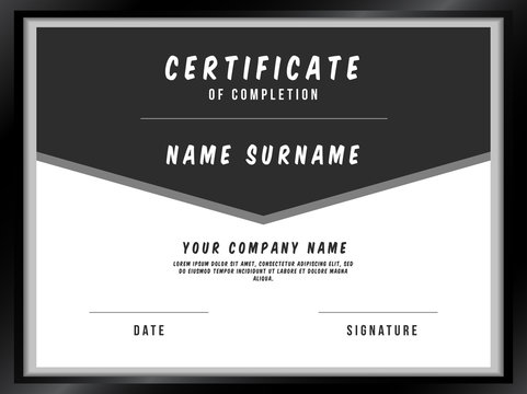 Vector Certificate Template with Premium Minimal Design