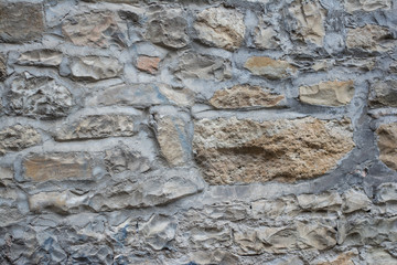 stone wall of a medieval village
