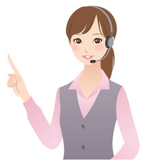 テレフォンオペレーター　女性