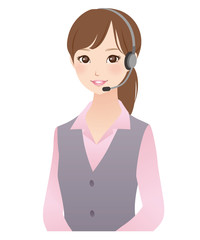 テレフォンオペレーター　女性