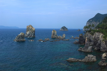 山口県　青海島の海岸
