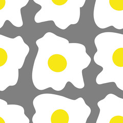 Pattern with scrambled eggs.