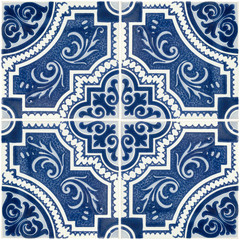 Traditional Portuguese glazed tiles