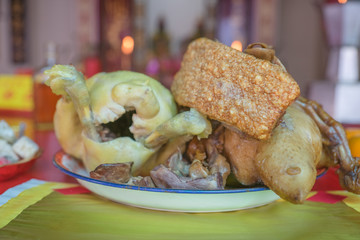 Food for religious worship.
