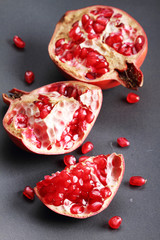 pomegranate, red juicy pommegranates