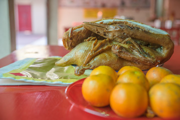 Food for religious worship.