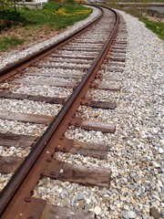 rails beside the ocean 