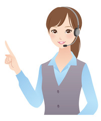 テレフォンオペレーター　女性