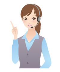 テレフォンオペレーター　女性