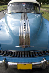 Blue Classic Cuban Car