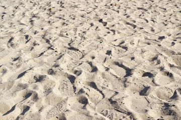 footprints in soft sand