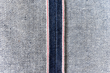Raw denim jeans red selvedge texture, japan raw denim jeans.