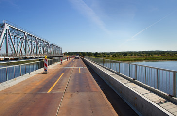 Repair of a bridge.
