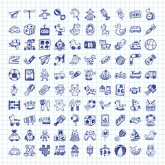 doodle toy icons - 89962691