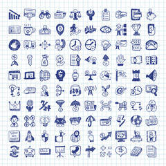 doodle financial icons