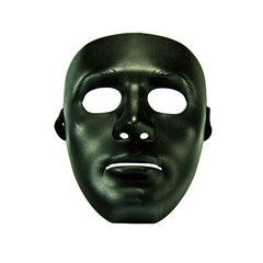 Mask face on white background
