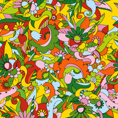 nuts, drawn with colored pencils