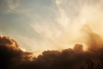 Fototapete Himmel Sky with stormy clouds  © Nik_Merkulov