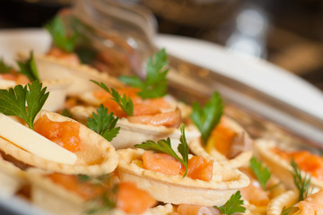 Buffet - a series of restaurant food photo images