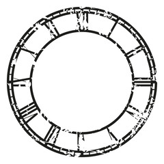 Vector vintage clock