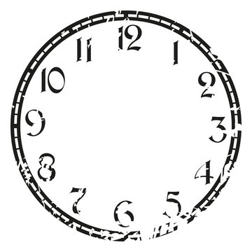 Vector vintage clock