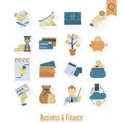 Business and Finance Icon Set