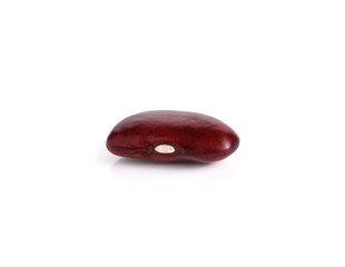 red beans on white background