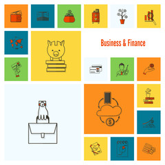 Business and Finance Icon Set