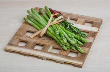 Raw asparagus