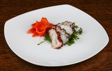 Octopus sashimi