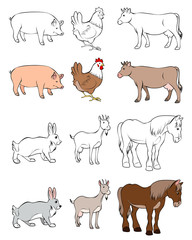 Six animals set