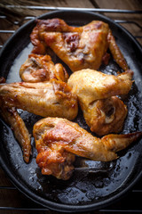 Fried chicken wings.