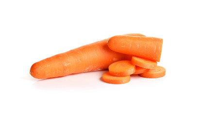 carrots isolated on white background