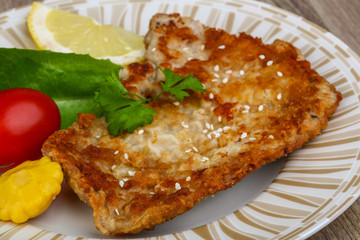 Pork schnitzel