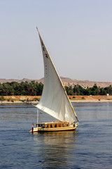 Fototapeta premium Nile boat shore