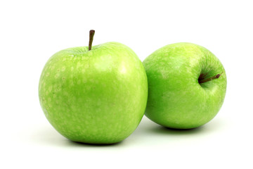 Two green apples