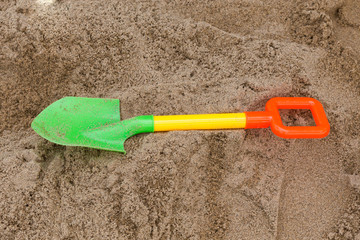 toys of kid for playing sand enjoy in playground