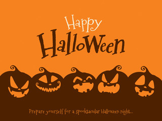 Fototapeta premium Halloween Pumpkins