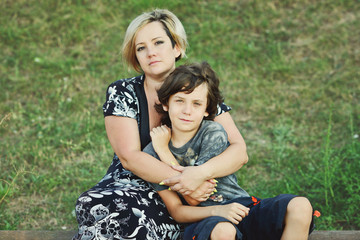 mother and son