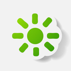 paper sticker Vector isolated illustration icon