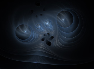 abstract fractal pattern on black background